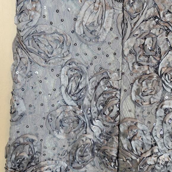 Alex Evenings Blue Lace Midi Dress - Picture 6 of 12